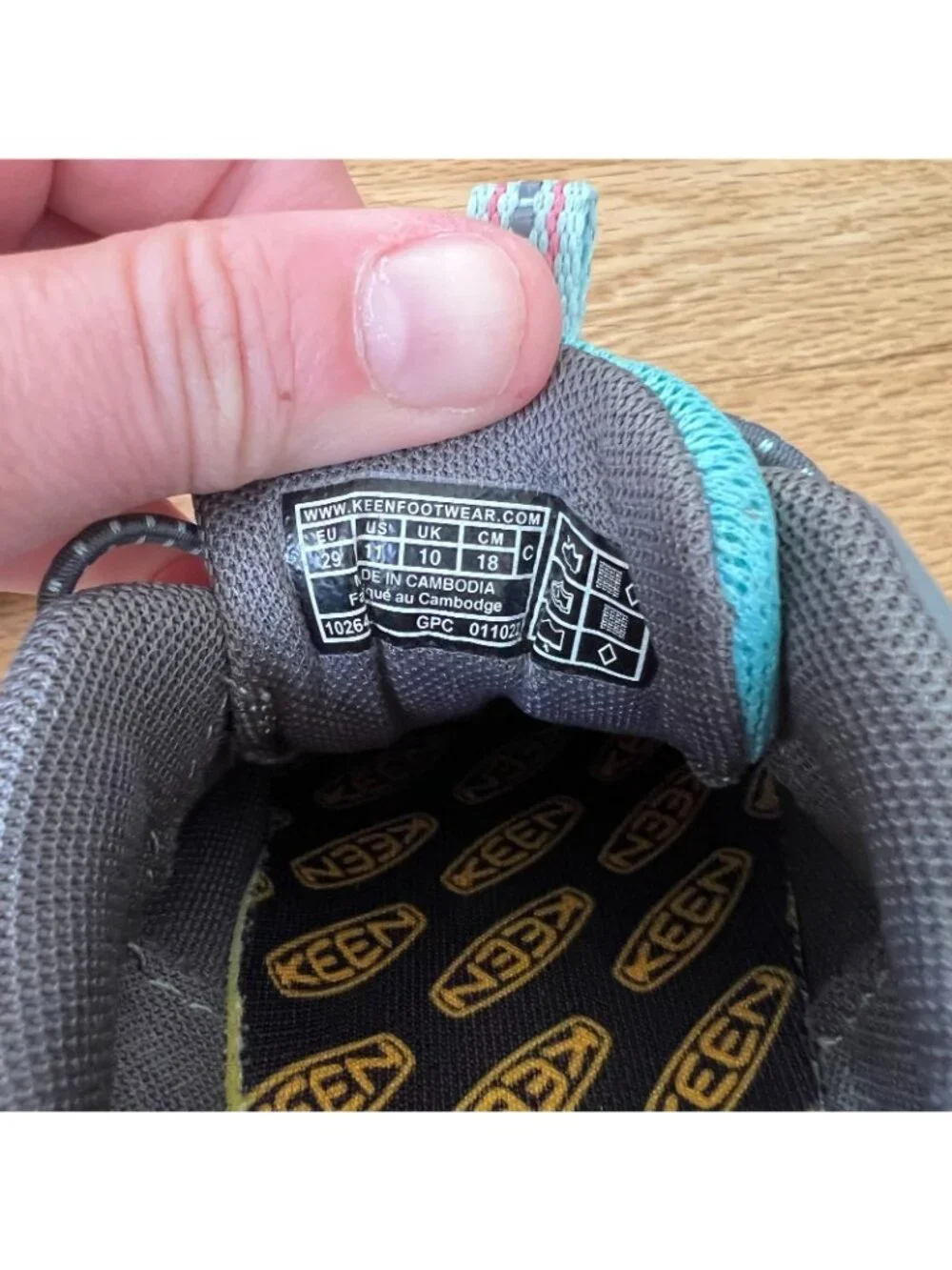 Keen Chandler 2 CNX Lightweight Sneakers Gray Blue Toddler Size 11